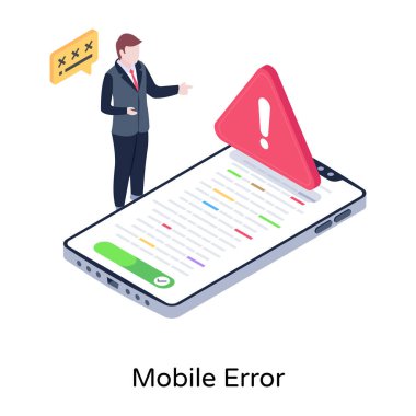 akıllı telefon vektör illüstrasyon tasarımı