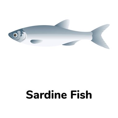 Balık ikonu. düz tasarım biçimi  