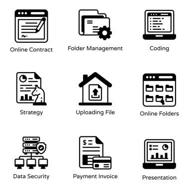 seo modern simgesinin vektör illüstrasyonu