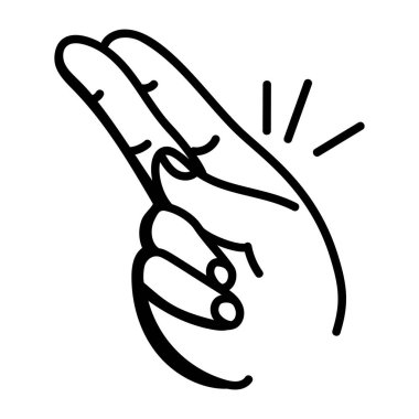 Fırçalı bir adamın el çizimi çizimi. vektör illüstrasyonu