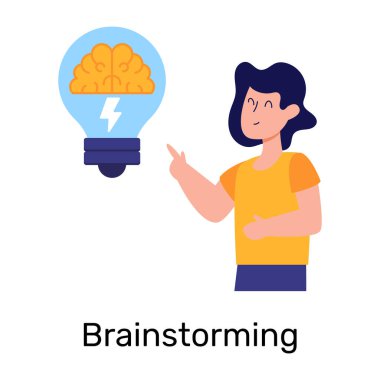 Bir ampul ve bir soru ile fikri düşünmek