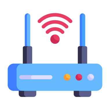 Yönlendirici. Web simgesi basit illüstrasyon