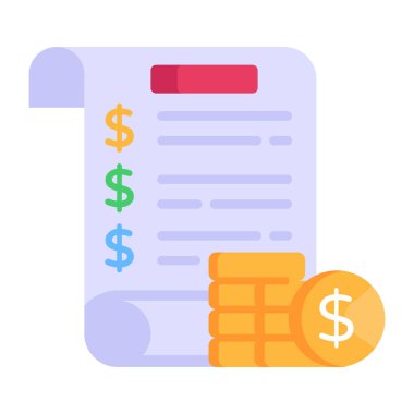 Para için. Web simgesi basit illüstrasyon