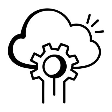 Bulut hesaplama. Web simgesi