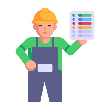 araçları ve tornavida vektör illüstrasyon tasarımı olan işçiler