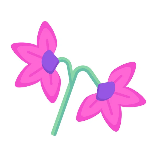 Квітка Веб Іконка Проста Ілюстрація — стоковий вектор