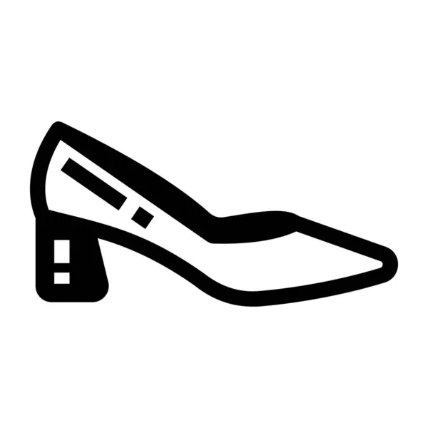 Zapato Icono Web Ilustración Simple — Archivo Imágenes Vectoriales