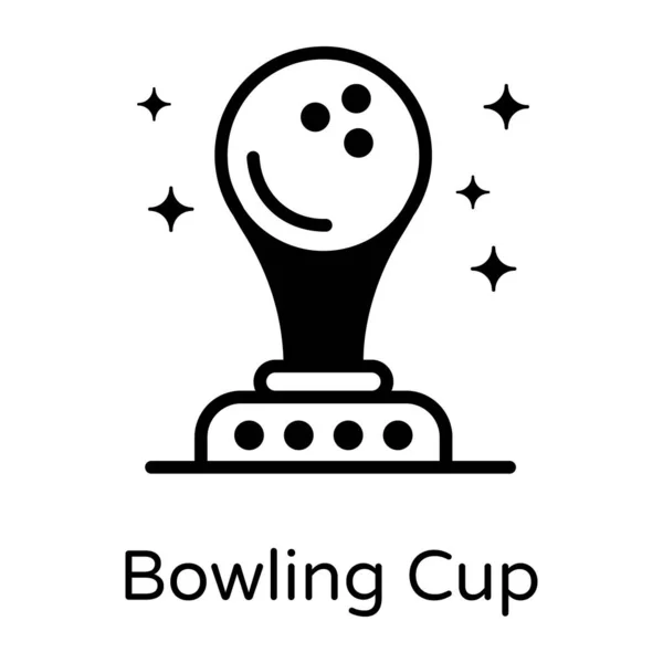 Bowlingbecher Web Symbol Einfache Illustration — Stockvektor