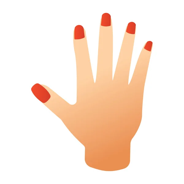 Hand Kvinna Ikon — Stock vektor