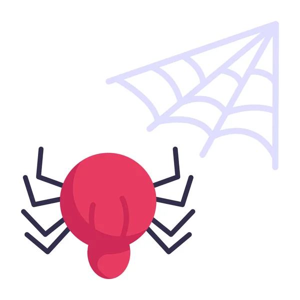 Icono Tela Araña Ilustración Vectorial — Archivo Imágenes Vectoriales