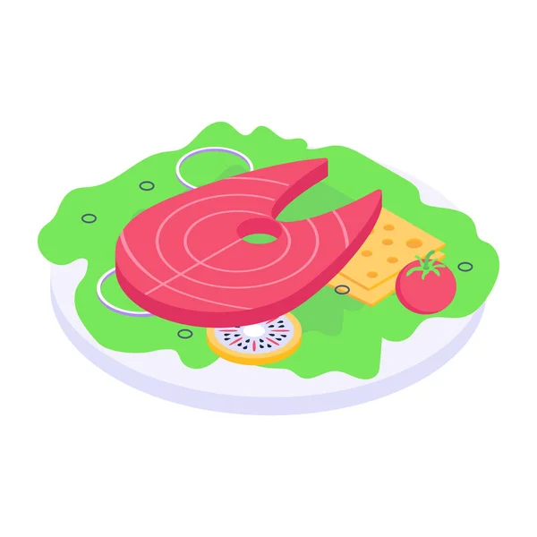 Vector Illustration Food Diet Icon — Stock Vector