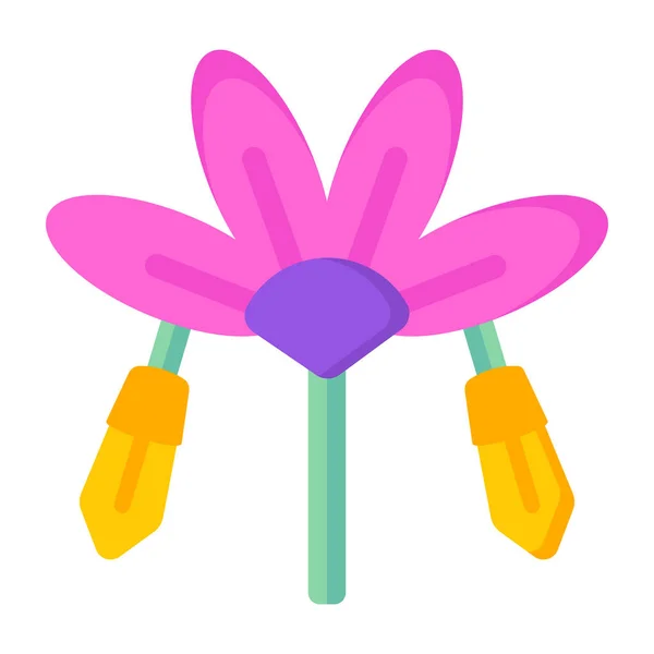 Belle Icône Fleur Illustration Vectorielle — Image vectorielle