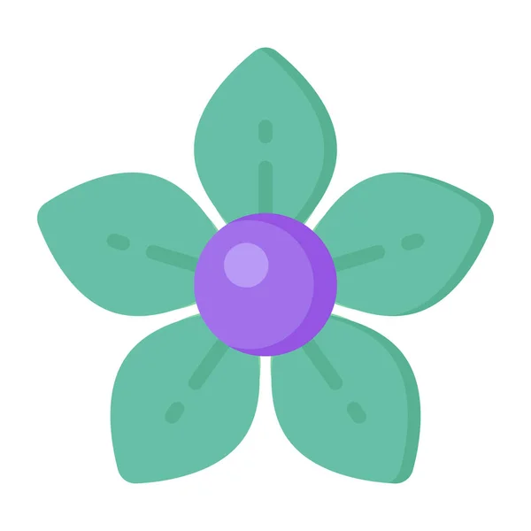 Flor Icono Web Ilustración Simple — Vector de stock