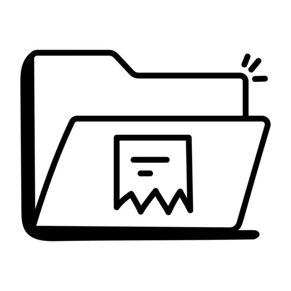 Ordner Icon Vektor Illustration — Stockvektor