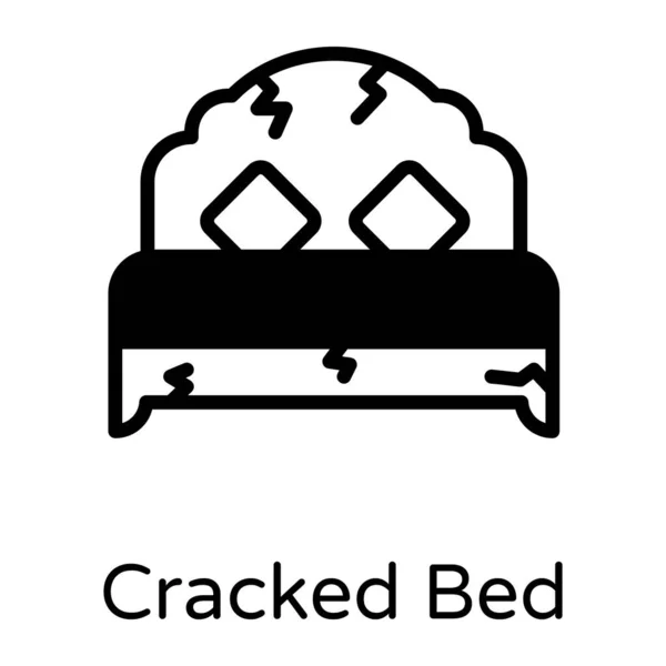 Bed Web Icon Simple Illustration — Stock Vector