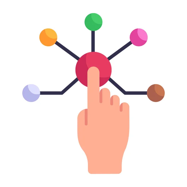 Soziale Netzwerkverbindung Symbol Vektor Illustration — Stockvektor