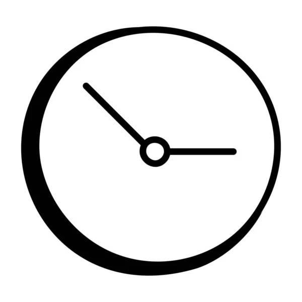 Horloge Icône Web Illustration Simple — Image vectorielle