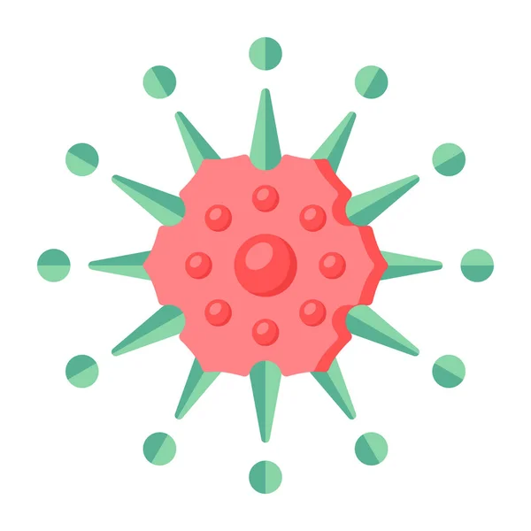 Virus Icona Vettoriale Illustrazione — Vettoriale Stock