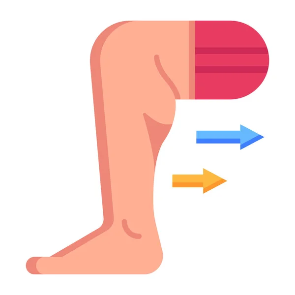 腿疼痛矢量图解设计 — 图库矢量图片