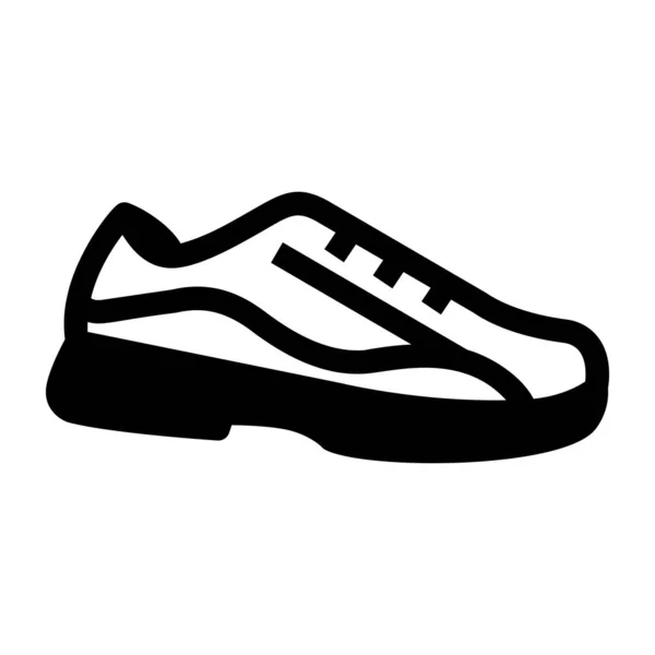 Zapato Una Zapatilla Icono Vector Ilustración — Vector de stock