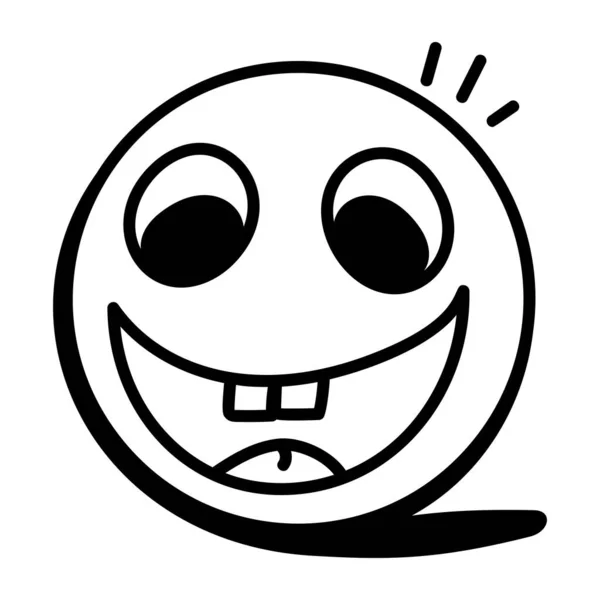 Happy Face Emoticon Icon Illustration Design — стоковый вектор