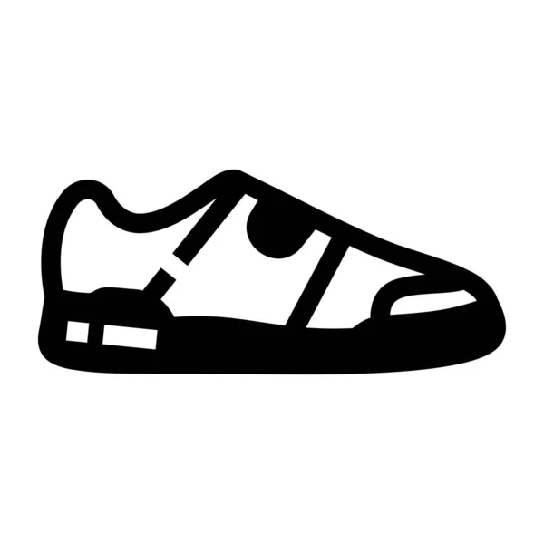 Sneaker Icona Web Semplice Illustrazione — Vettoriale Stock