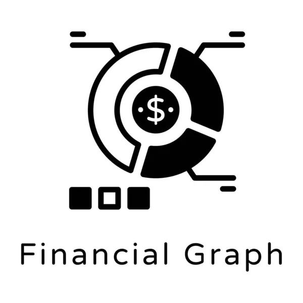 Chart Financial Concept Vector Illustration — Stock Vector