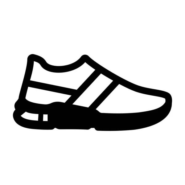 Chaussure Baskets Icône Web Illustration Simple — Image vectorielle