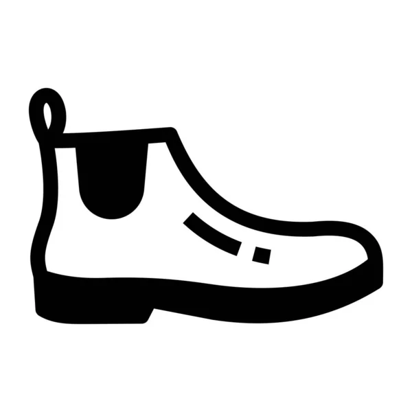 Zapato Plano Vector Icono — Vector de stock