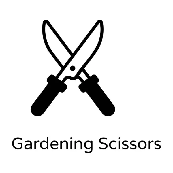 Gartenschere Web Symbol Einfache Illustration — Stockvektor