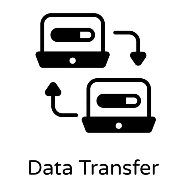 Icône Solide Transfert Darta — Image vectorielle