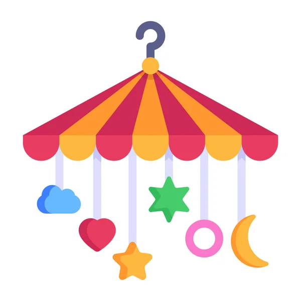 Baby Shower Carousel Icon Vector Illustration Design — Stock Vector