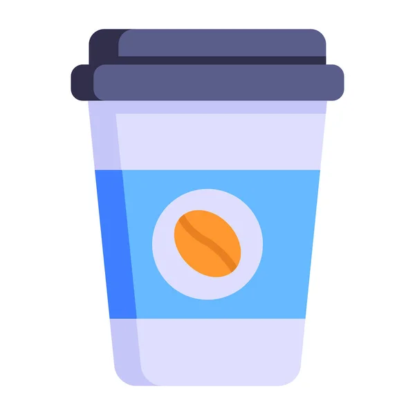 Kávét Web Ikon Egyszerű Illusztráció — Stock Vector
