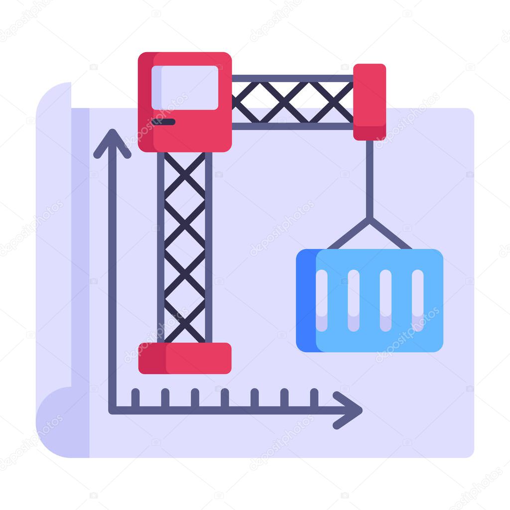 crane. web icon simple illustration