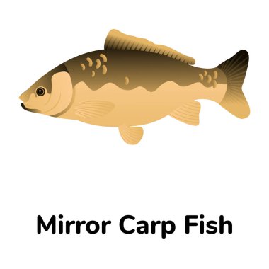 Balık ikonu. ağ için deniz vektörü simgelerinin karikatür çizimi