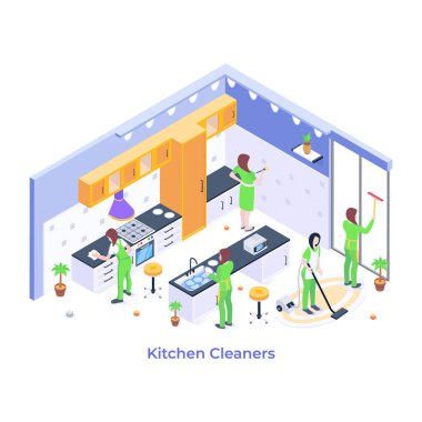 Modern grafik simgelerinin izometrik vektör çizimi