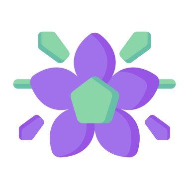 Çiçek. Web simgesi basit illüstrasyon