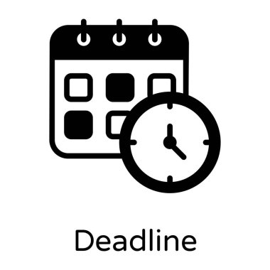 Saat simgesi vektör illüstrasyonu