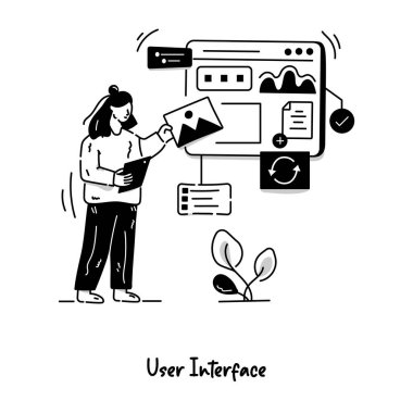 vektör çizim kullanıcı arayüzü 