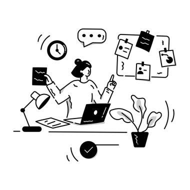 iş konsepti, çevrimiçi eğitim ve strateji