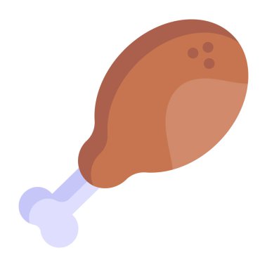 Tavuk. Web simgesi vektör illüstrasyonu