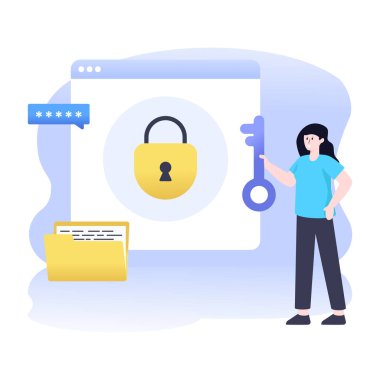 Bir iş konseptinin vektör illüstrasyonu