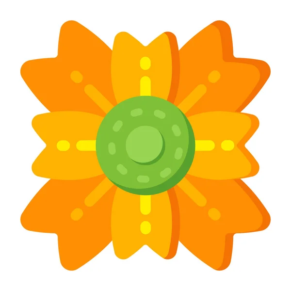 Hermosa Flor Vector Ilustración — Vector de stock