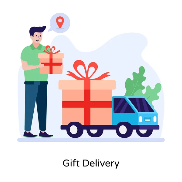Delivery Service Vector Illustration — Stock Vector