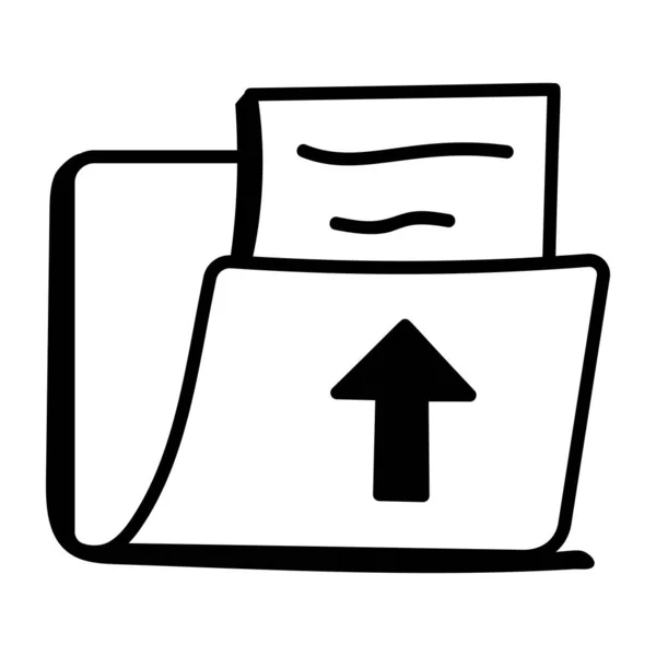 Carpeta Archivos Ilustración Simple — Vector de stock