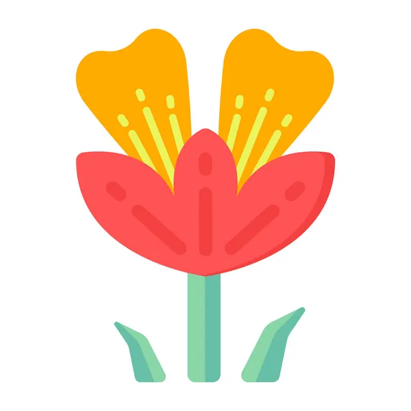 Flor Icono Web Ilustración Simple — Vector de stock