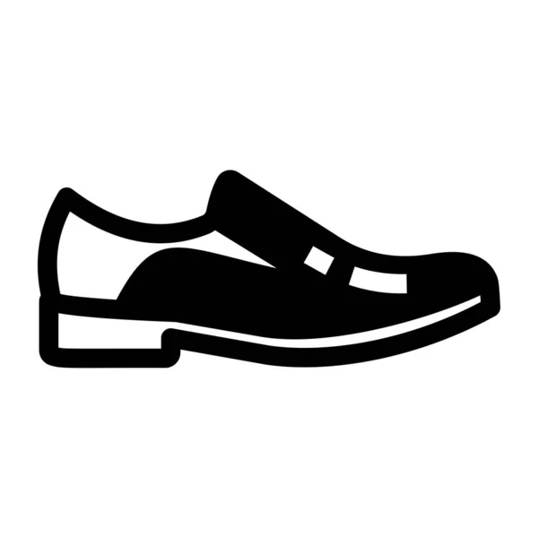 Abbildung Zum Schuh Icon Vektor — Stockvektor