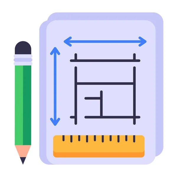 kalem ve cetvel kutsal kişilerin resmi, vektör çizim
