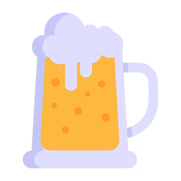 Icono Cristal Cerveza Ilustración Simple Los Iconos Vectores Bebidas Para — Vector de stock
