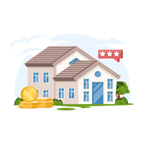 House Money Real Estate Concept — Stock Vector